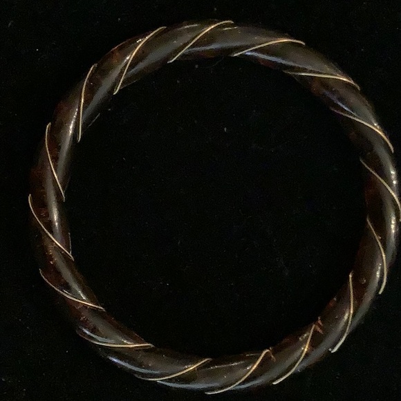 vintage  tortoise matching necklace and bracelet - Picture 2 of 8